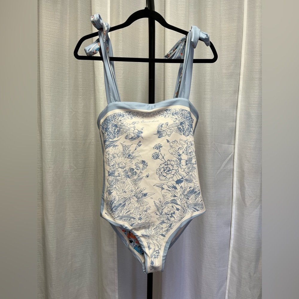 Visual Swim GRACE REVERSIBLE TIE-SHOULDER ONE PIECE SWIMSUIT | size Medium